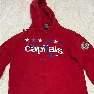 Reebok Red Washington Capitals Hoodie